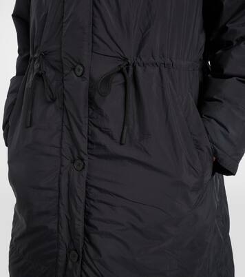 Daunenmantel mit Shearling | Yves Salomon