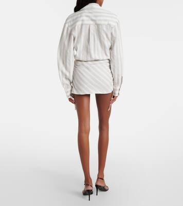 Robe rayée en coton | Christopher Esber