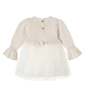 Baby Paulien wool and cotton-blend dress | Donsje