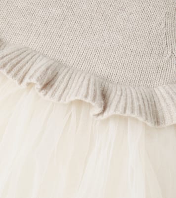 Baby Paulien wool and cotton-blend dress | Donsje