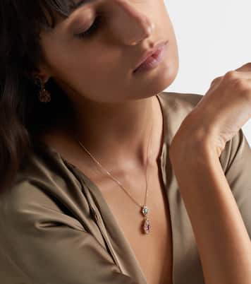 Collier One Of A Kind en or 18 ct, saphirs, diamants et opale | Suzanne Kalan