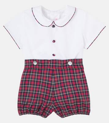 Baby Pablo set of cotton blouse and shorts | La Coqueta