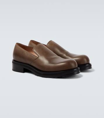 Leather slip-on shoes | The Row