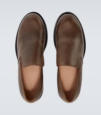 Leather slip-on shoes | The Row