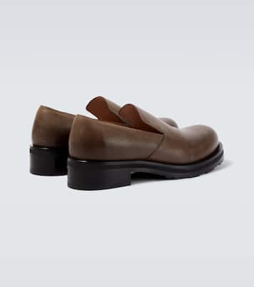 Leather slip-on shoes | The Row