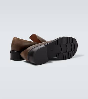 Leather slip-on shoes | The Row