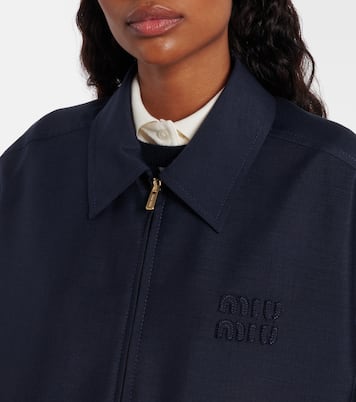 Blouson aus Mohair und Wolle | Miu Miu