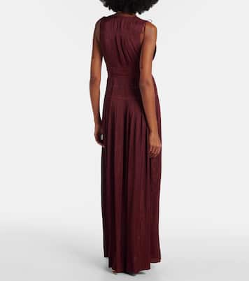 Tasneem缎布细皱布长礼服 | Ulla Johnson
