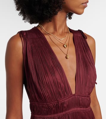 Tasneem缎布细皱布长礼服 | Ulla Johnson