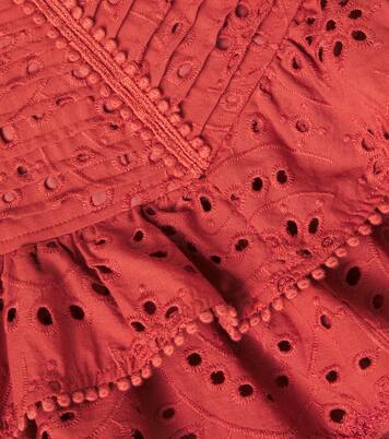 Alizee broderie anglaise cotton skirt | Poupette St Barth Kids