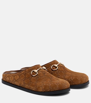 GG Horsebit suede mules | Gucci