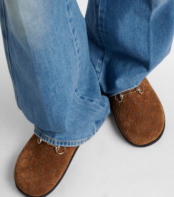 GG Horsebit suede mules | Gucci