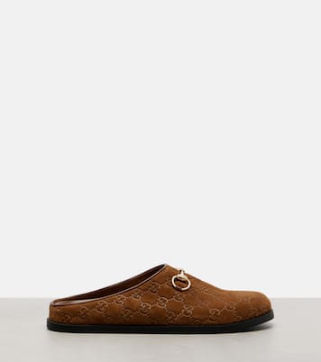 GG Horsebit suede mules | Gucci