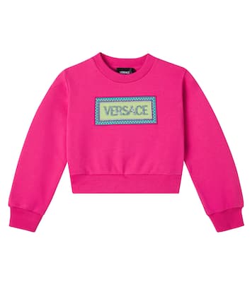 Sweat-shirt en coton à logo | Versace Kids