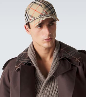 Cappello da baseball di Burberry Check in twill | Burberry