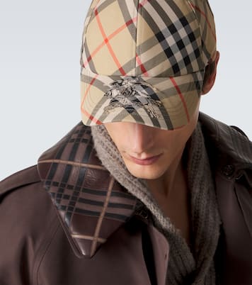Cappello da baseball di Burberry Check in twill | Burberry