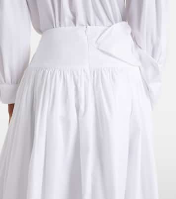 Midirock aus Baumwollpopeline | Simone Rocha