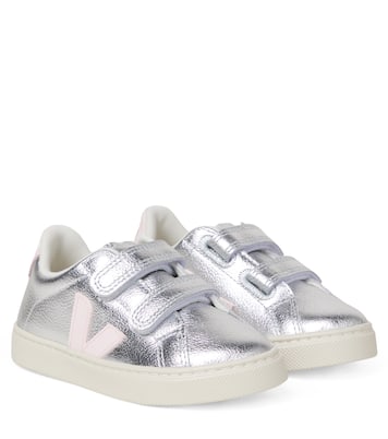 Esplar metallic leather sneakers | Veja Kids