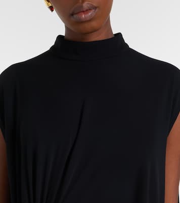 Asymmetric crêpe jersey cocktail dress | Bottega Veneta
