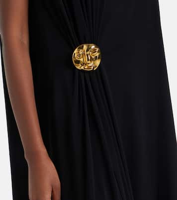 Asymmetric crêpe jersey cocktail dress | Bottega Veneta