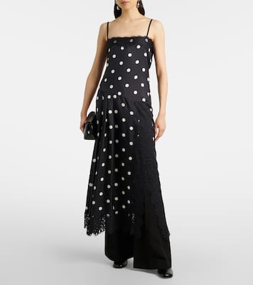 Slipdress Capo aus Seide mit Spitze | Sportmax