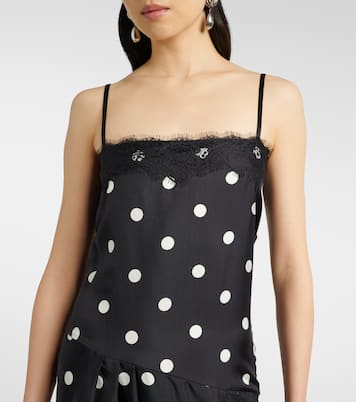 Slipdress Capo aus Seide mit Spitze | Sportmax