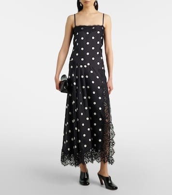 Slipdress Capo aus Seide mit Spitze | Sportmax