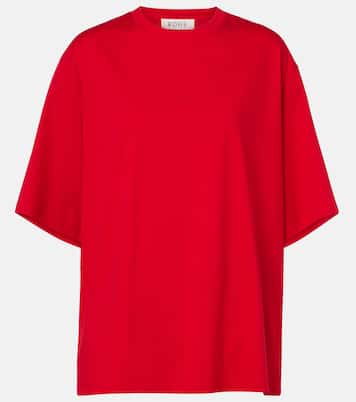 Cotton and silk-blend T-shirt | Róhe