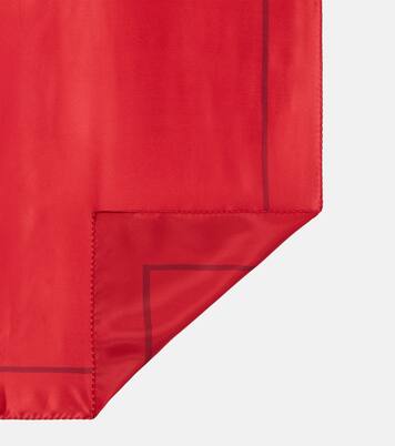 Cassandre printed silk charmeuse scarf | Saint Laurent