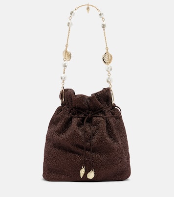 Bucket-Bag Lumière Small mit Kristallen | Oséree