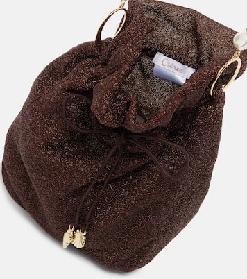 Bucket-Bag Lumière Small mit Kristallen | Oséree