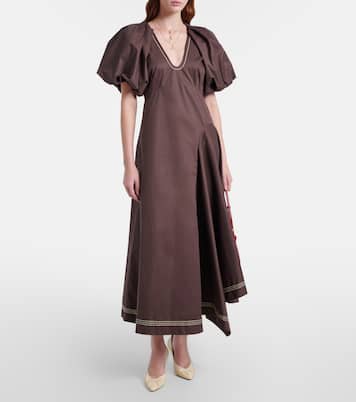 Vestido largo de algodón | Alémais