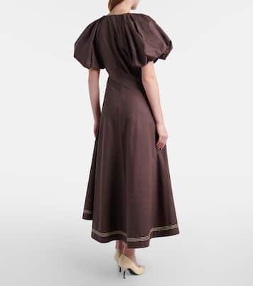 Vestido largo de algodón | Alémais