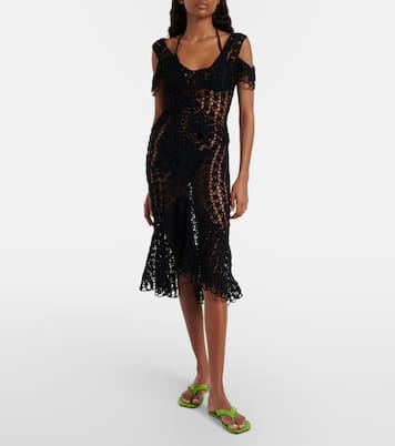 Sandali infradito Leaf in pelle | JW Anderson