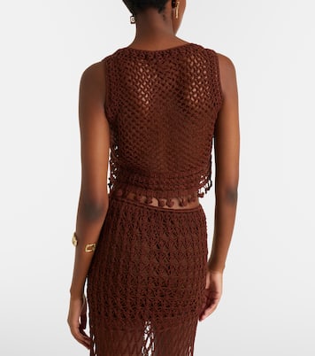 Marrakesh crochet cotton crop top | Anna Kosturova