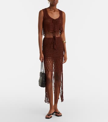 Marrakesh crochet cotton crop top | Anna Kosturova