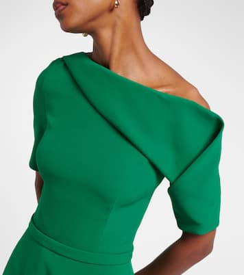 Stephanie draped crêpe cocktail dress | Safiyaa