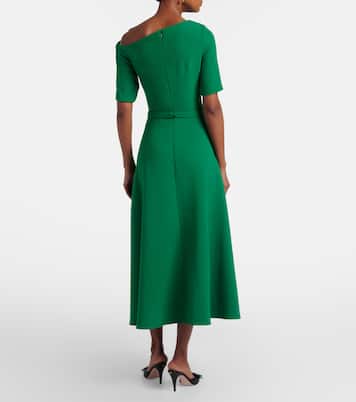 Stephanie draped crêpe cocktail dress | Safiyaa