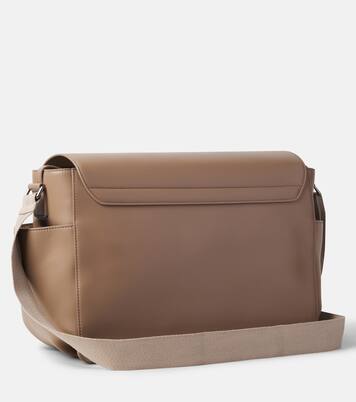 Baby leather changing bag | Brunello Cucinelli Kids