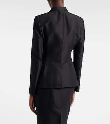 Blazer de faya de seda | Gucci
