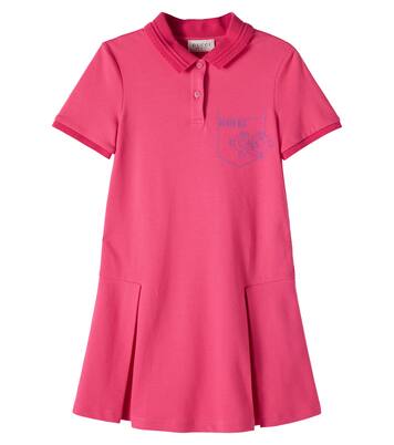 x Mr. Men Little Miss cotton-blend polo dress | Gucci Kids