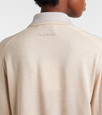 Jersey polo en mezcla de seda, lana y cachemir | Acne Studios