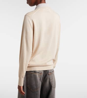 Jersey polo en mezcla de seda, lana y cachemir | Acne Studios