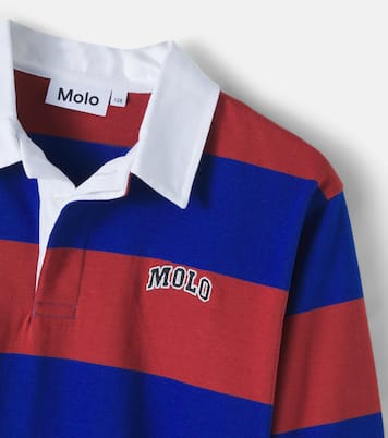 Relz striped cotton polo shirt | Molo