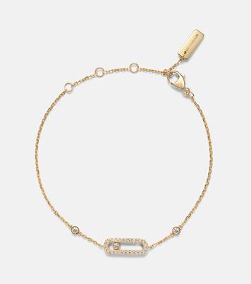 Pulsera Move Uno de oro de 18 ct con diamantes | Messika