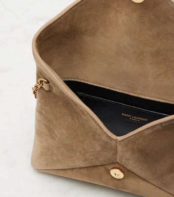 Cassandre Small suede clutch | Saint Laurent