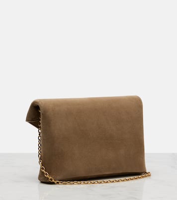 Cassandre Small suede clutch | Saint Laurent