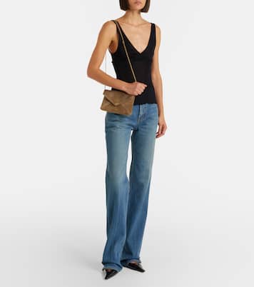 Cassandre Small suede clutch | Saint Laurent