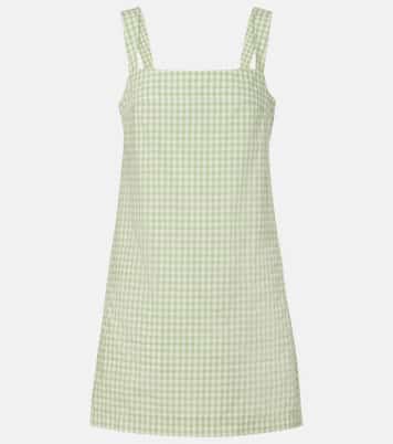 Sloan gingham cotton-blend minidress | Simkhai