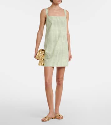 Sloan gingham cotton-blend minidress | Simkhai